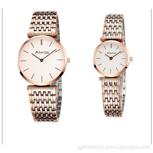 Ultrathin Pairs Watch with 11 Pearls Exquisite Bracelet Apt-W0822